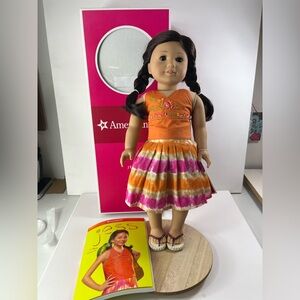 American Girl Doll Jess 18” GOTY Retired Outfit Shoes Panties Book Wrist Tag Box
